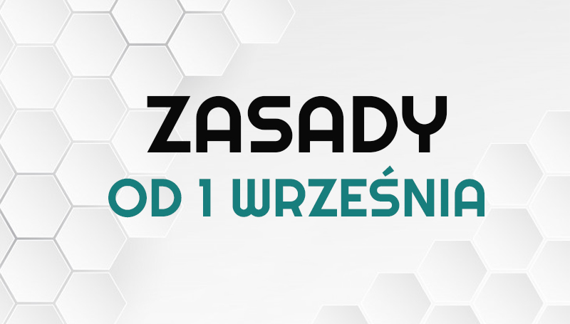 Zasady od 1 września