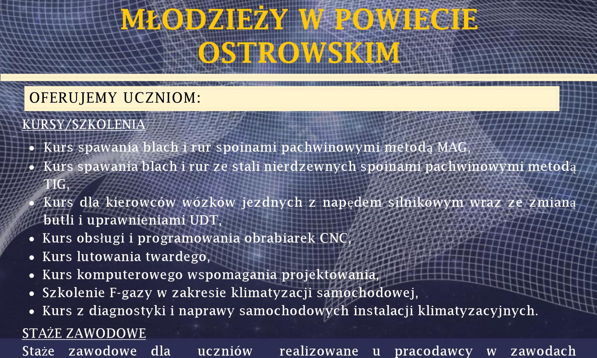 Plakat Programu rozwoju kształcenia