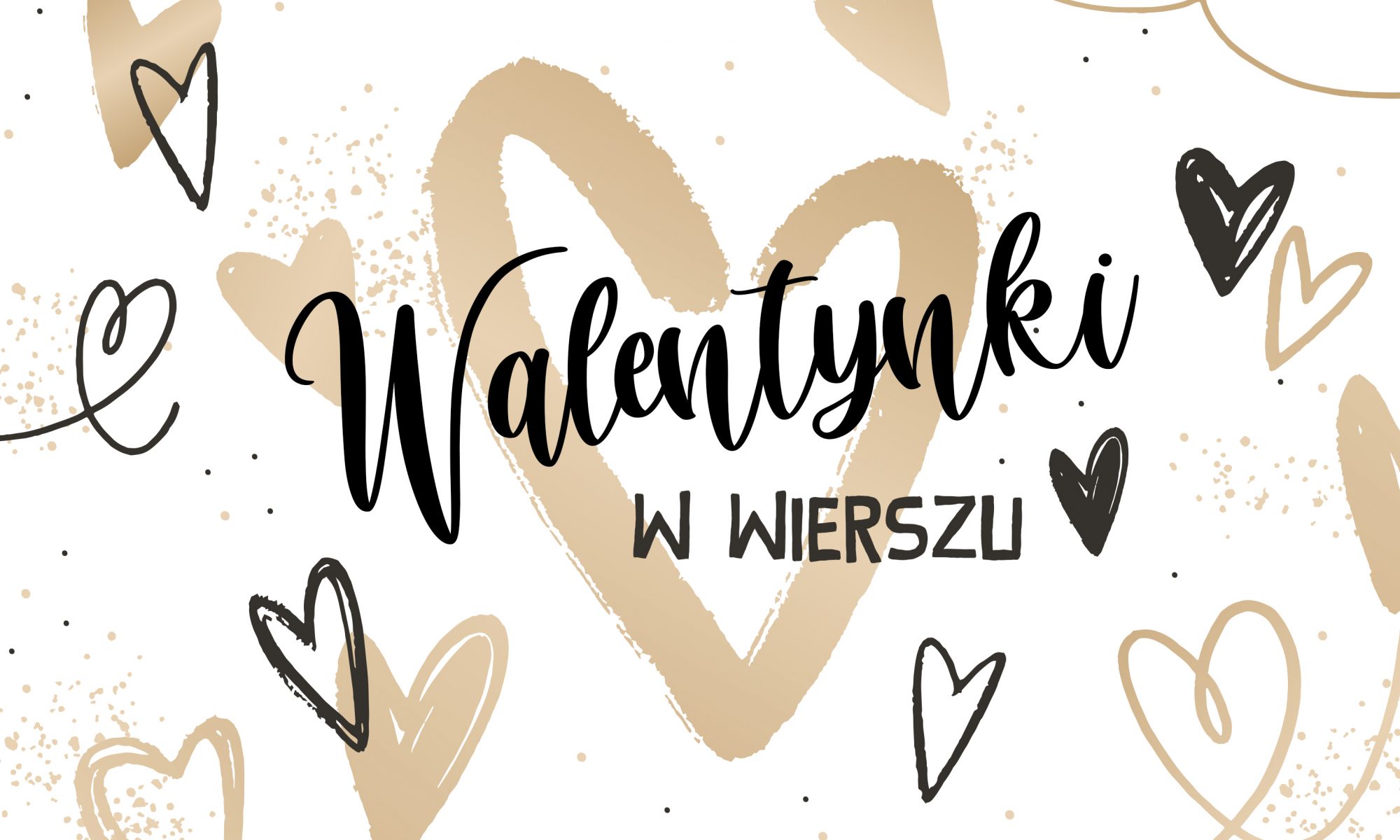 Grafika ilustrująca konkurs o nazwie Walentynki w wierszu