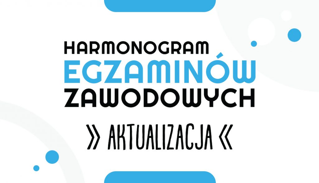 Harmonogram egzaminów – zmiany