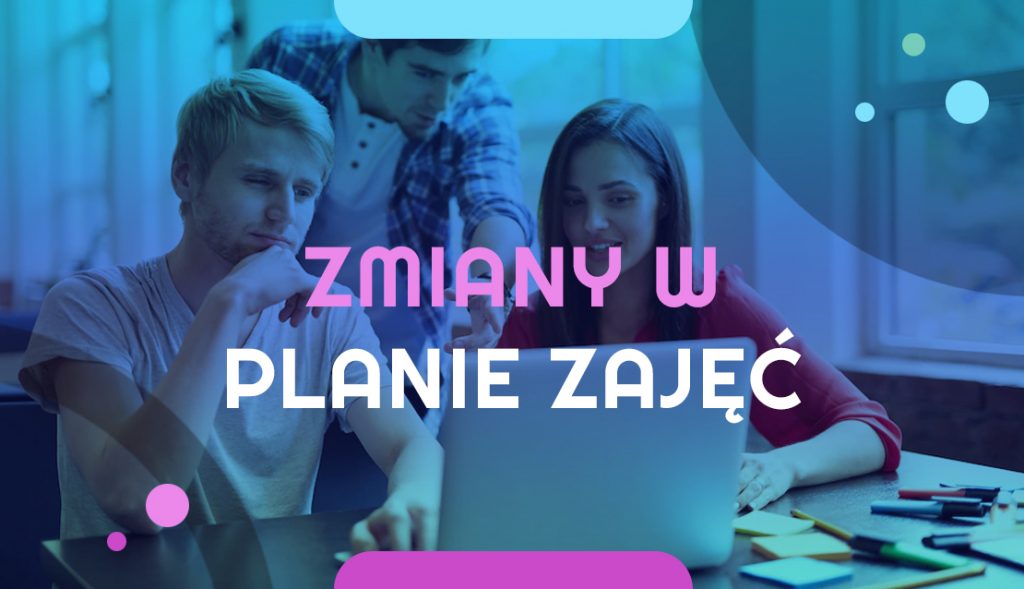 Zmiany w planie lekcji dla szkoły zaocznej